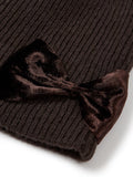 MARGESHERWOOD - RIBBON LOGO KNIT BEANIE_brown