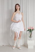 PAIN OR PLEASURE -  ORCHID TUBE DRESS white