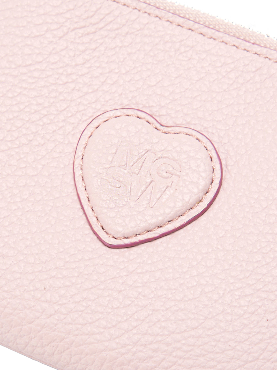 MARGESHERWOOD - HEART ZIPPER WALLET_pastel pink