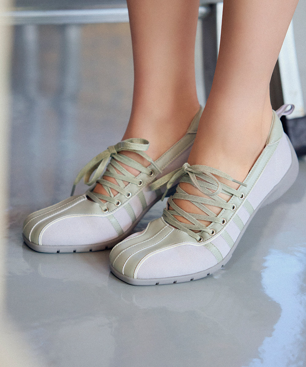 ROCKFISH WEATHERWEAR 25FW / BLISS LACEUP SNEAKERS - SAGE GREEN