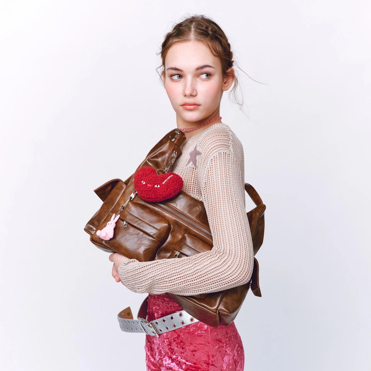 SAMO ONDOH - pocket mug bag L baked tan