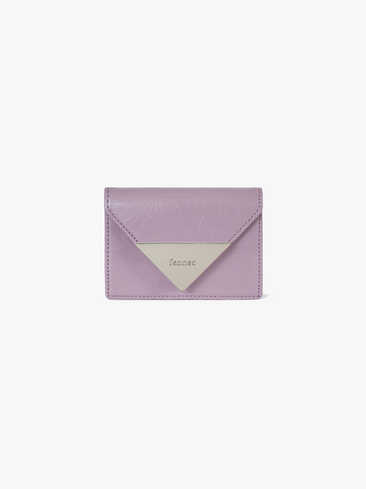 FENNEC - CRINKLE TRIANGLE ACCORDION POCKET D - MAUVE