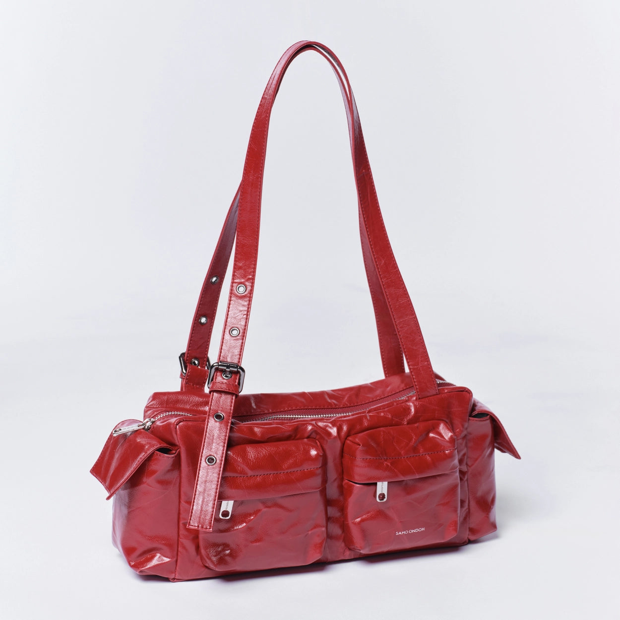 SAMO ONDOH - pocket utility bag M origami red