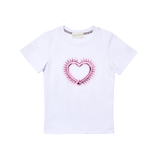 2000 ARCHIVES -  SPIKE HEART T SHIRTS (WHITE)