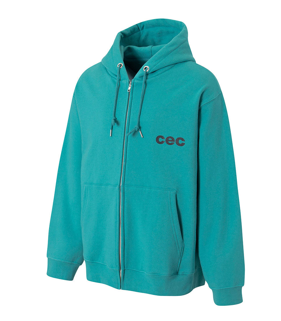 CHANCE CHANCE -  CEC ZIP-UP HOODIE MINT