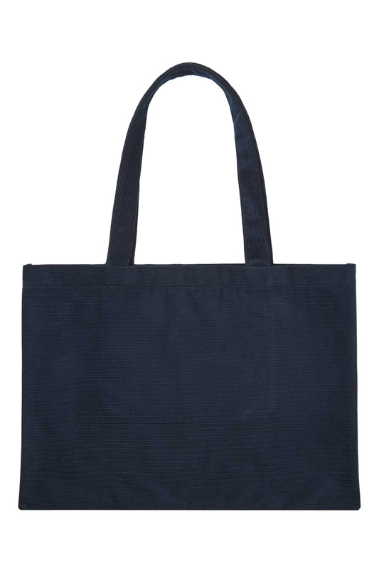 CORDUROY ECO BAG-NAVY