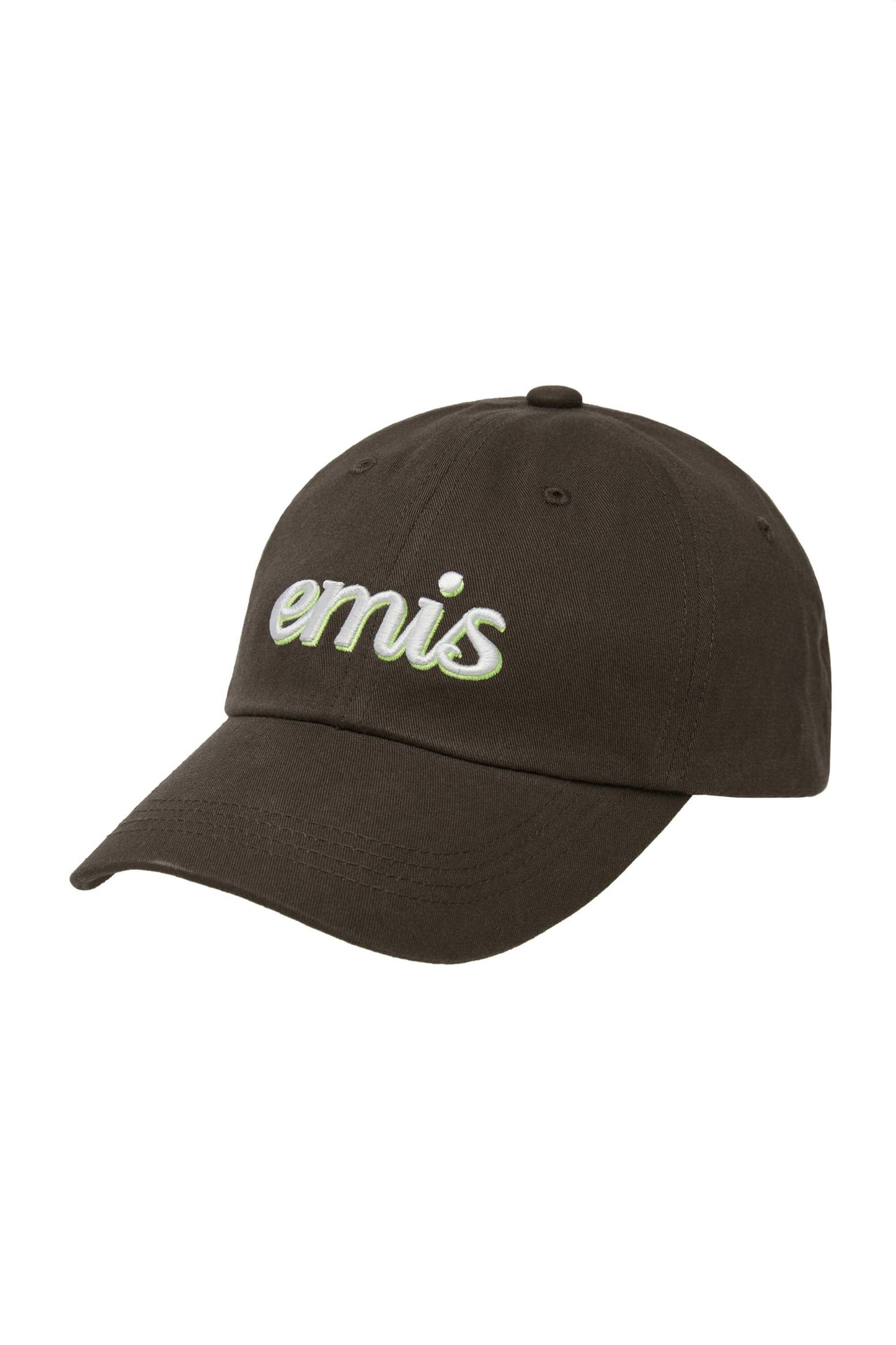 LAYERED LOGO BALL CAP-BROWN