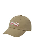 LAYERED LOGO BALL CAP-BEIGE