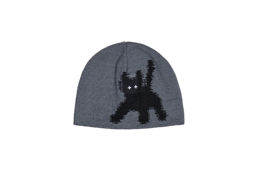 AEAE -  FLASHED CATS EYE BEANIE - [GREY]