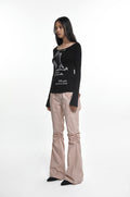 NACHE- EXPOSURE ZIP DETAIL PANTS (UNISEX) ROSE PINK