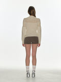 CRANK -  RIBBED MICROSHORTS_KHAKI