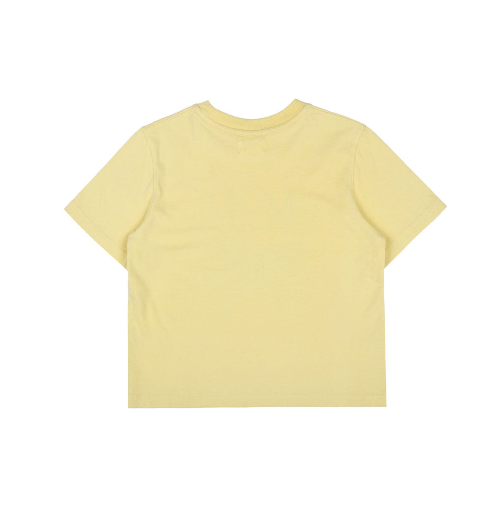 AEAE -  FLASHED CATS EYE CROP T-SHIRTS [YELLOW]