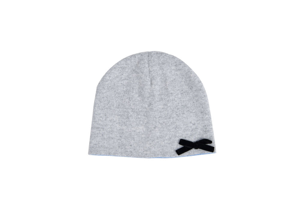 AEAE -  ANGORA RIBBON BEANIE - [GREY]