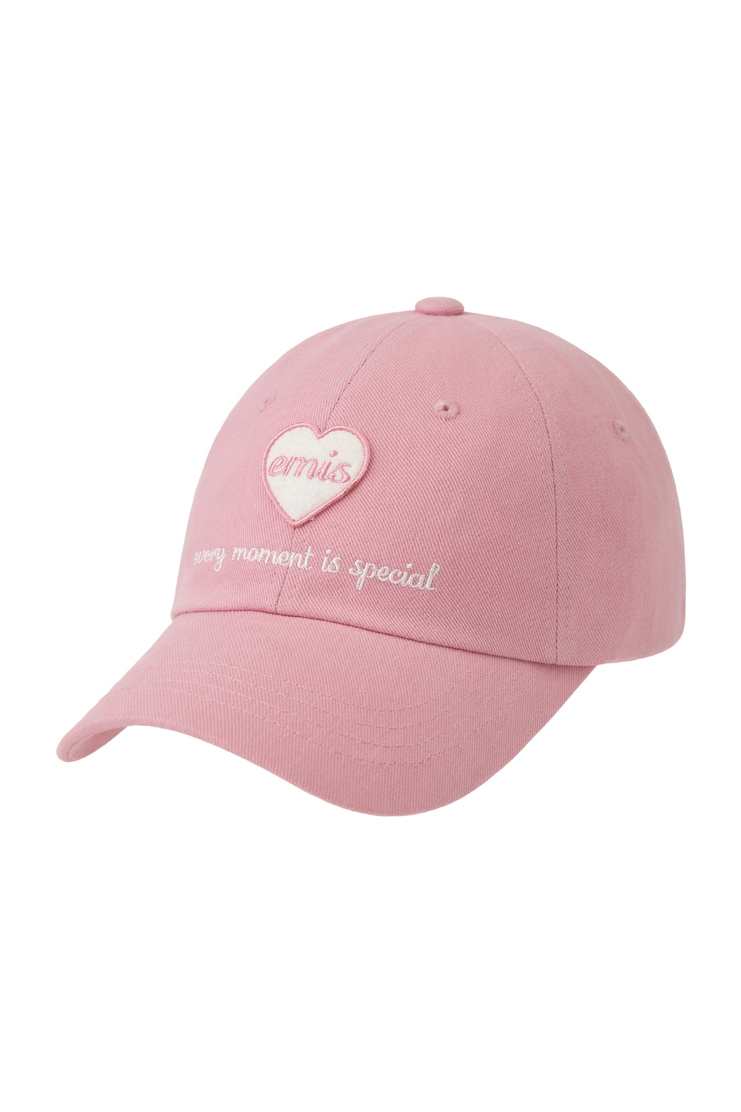 HEART WAPPEN BALL CAP-PINK