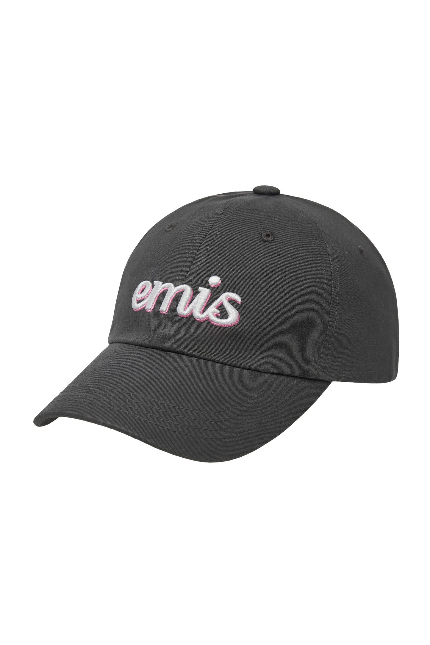 LAYERED LOGO BALL CAP-CHARCOAL