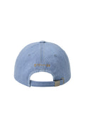 EMIS - WASHED DENIM BALL CAP-LIGHT BLUE DENIM/PINK