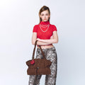 SAMO ONDOH - le belt bag L stripe brown