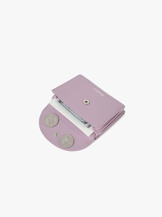 FENNEC - CRINKLE HALFMOON MINI WALLET - MAUVE