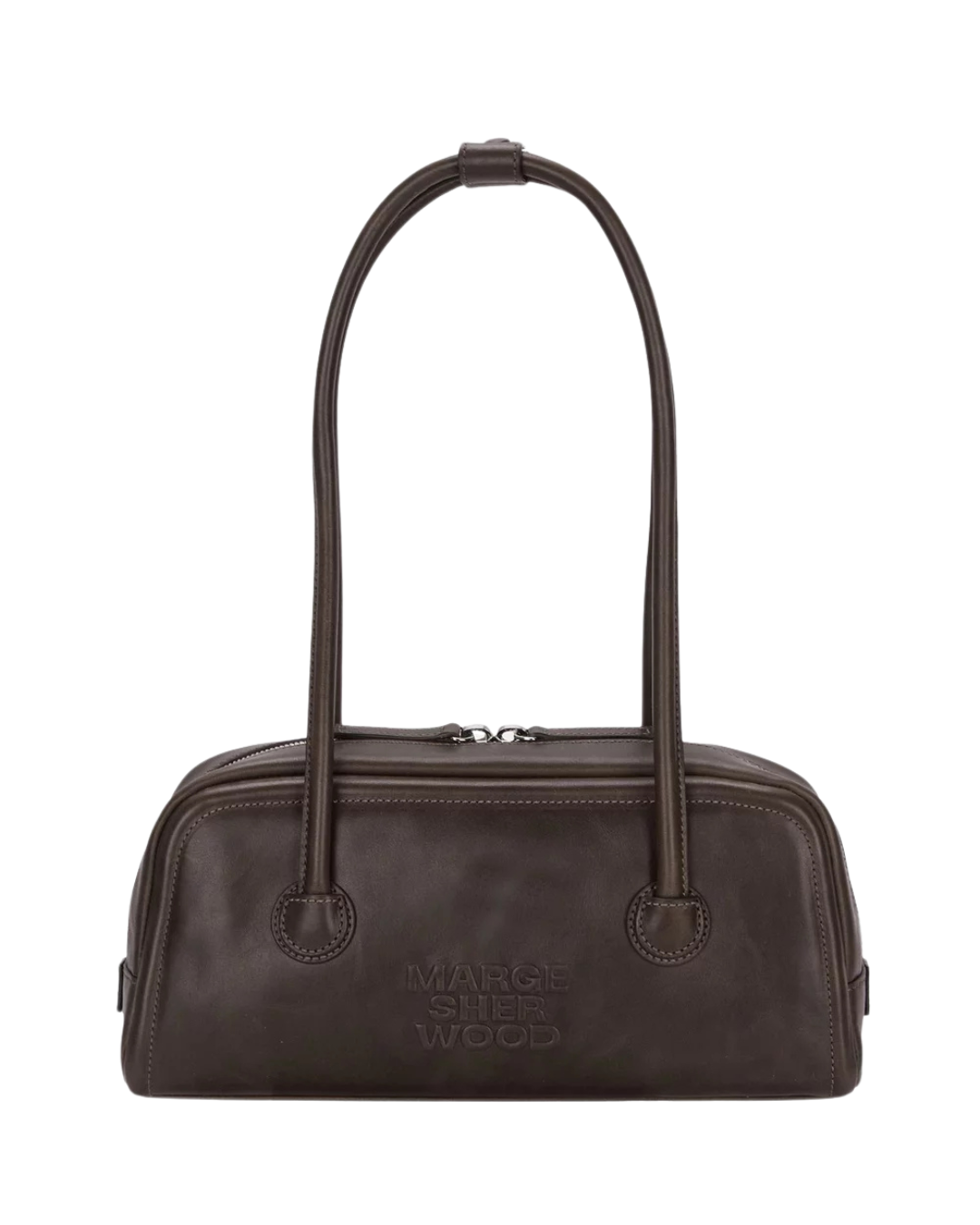 SOFT BAGUETTE BAG - washed brown pull-up