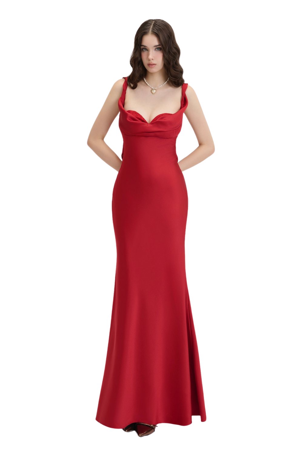 JUBIN - JACQUELINE DRESS / RED (Dispatch in 48hrs)