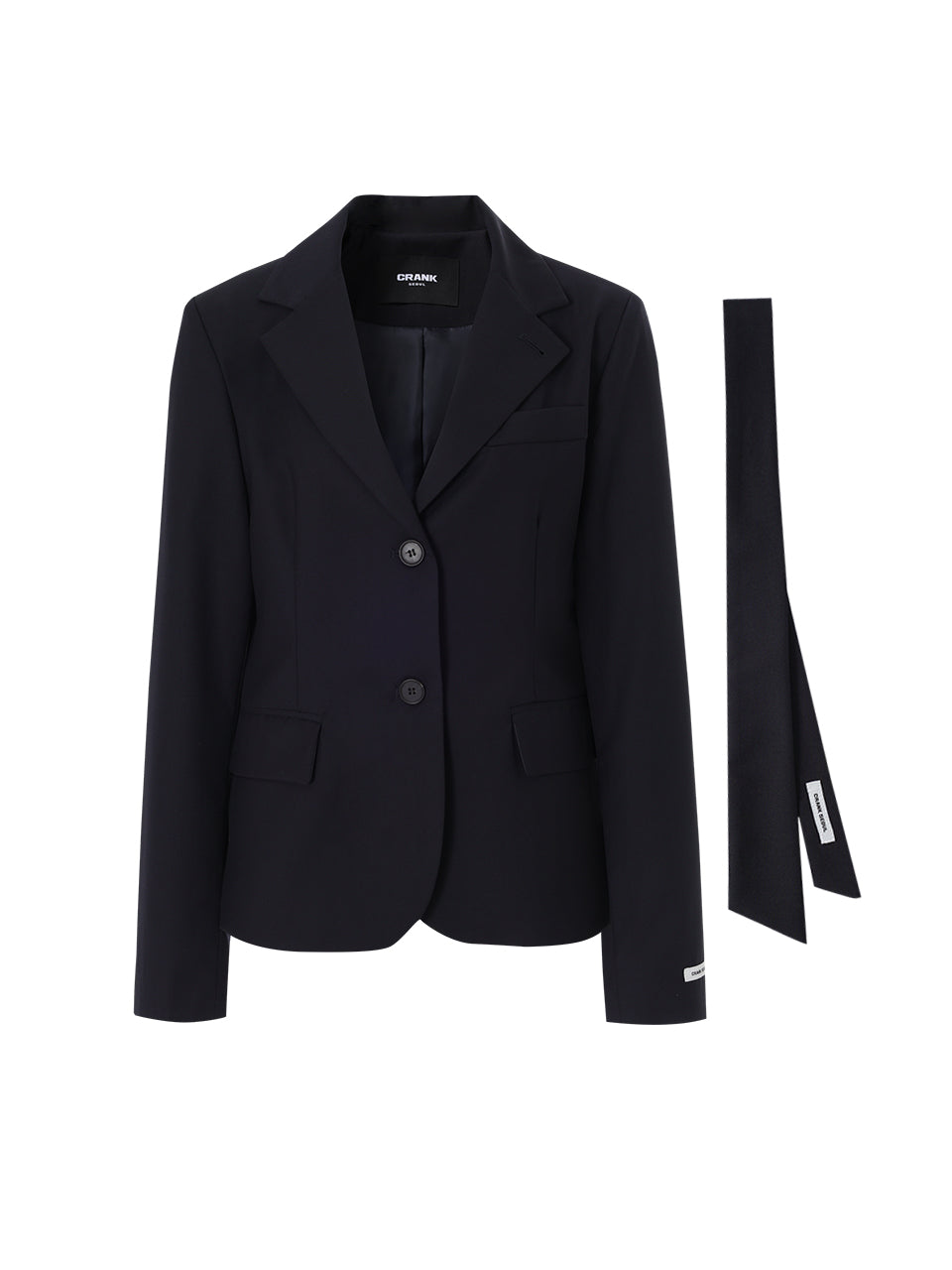 CRANK -  CLASSIC BLAZER & NECKTIE SET_DARK NAVY