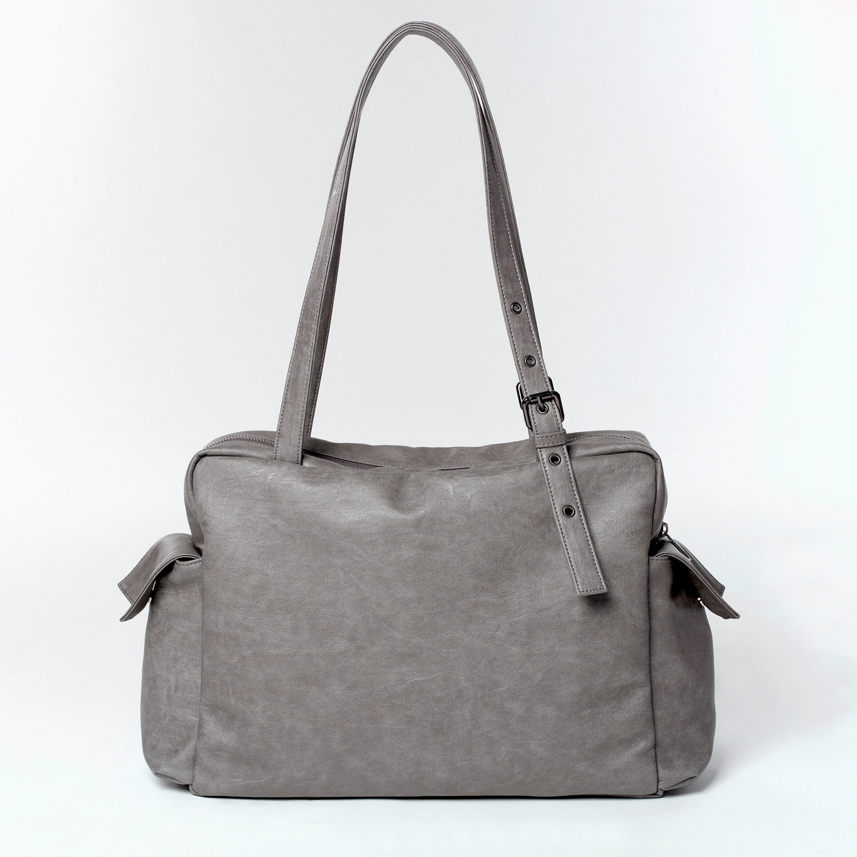 SAMO ONDOH Pocket Utility Bag L - Brushed Gray: Versatile and SAMO ONDOH Pocket Utility Bag L - Brushed Gray: Versatile and