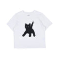 AEAE -  FLASHED CATS EYE CROP T-SHIRTS [WHITE]