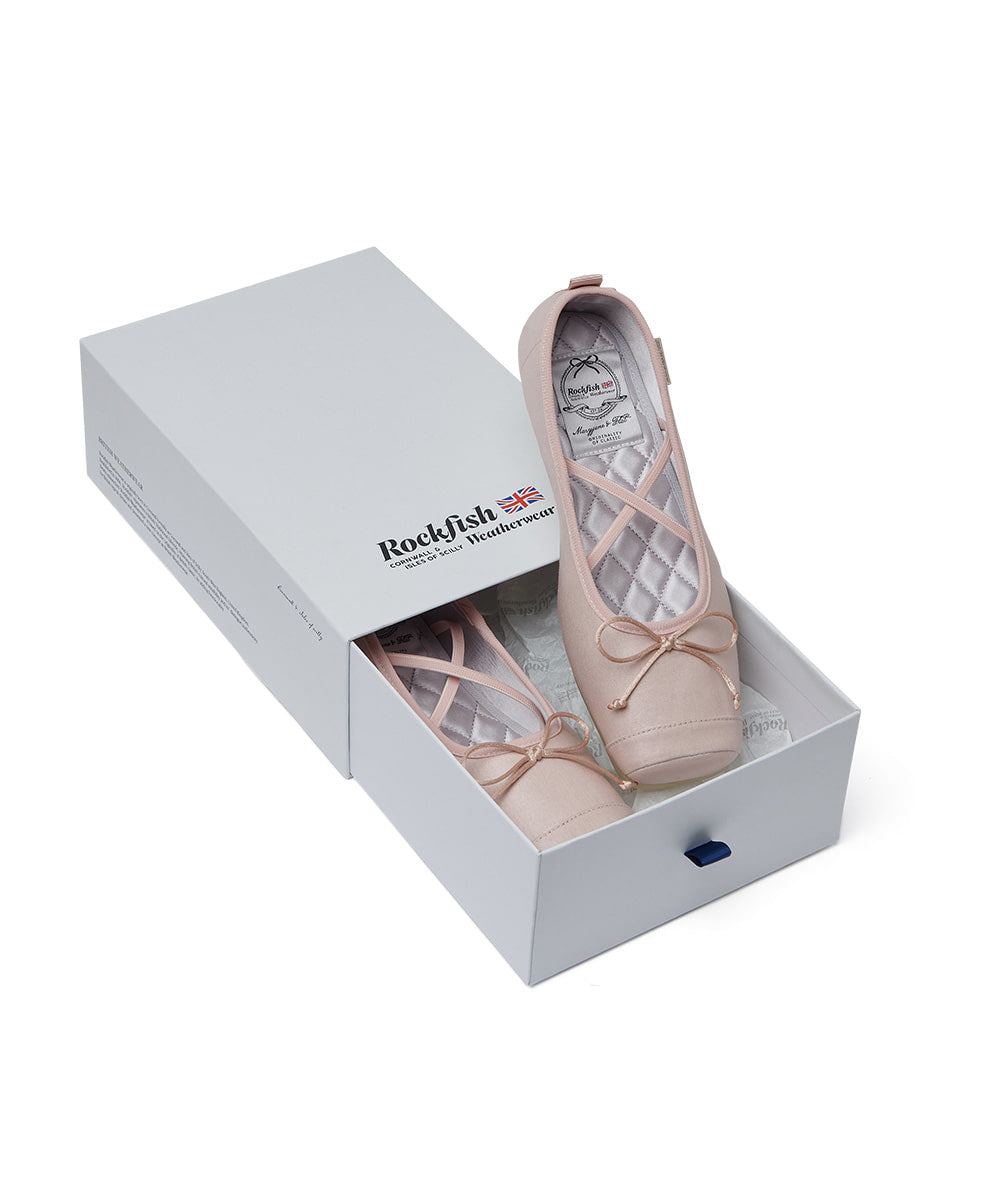 ROCKFISH WEATHERWEAR - TOE CAP BALLET FLATS / PINK