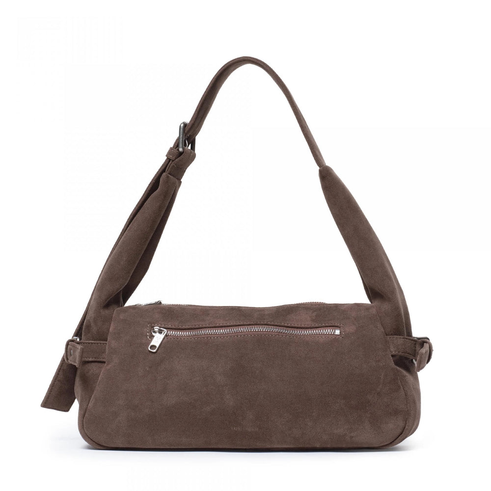 SAMO ONDOH - atta bag M suede khaki gray