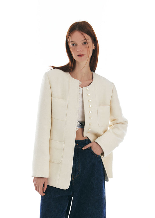 GROVE -  FRU JACKET [IVORY]