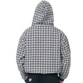 PUSH PUSH - PP FLIPSIDE ZIP HOODIE / Black Mono Gingham