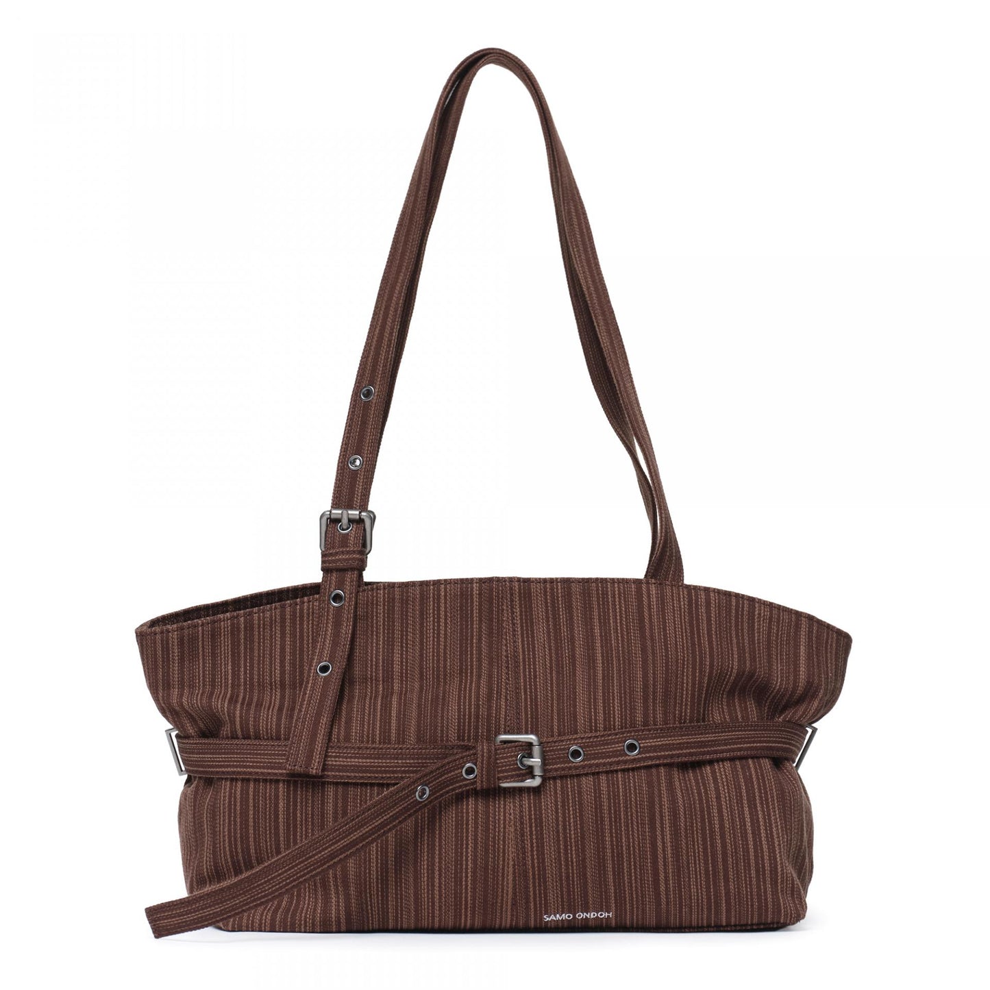 SAMO ONDOH - le belt bag M stripe brown