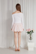 PAIN OR PLEASURE -  TULIP MINI SKIRT pink