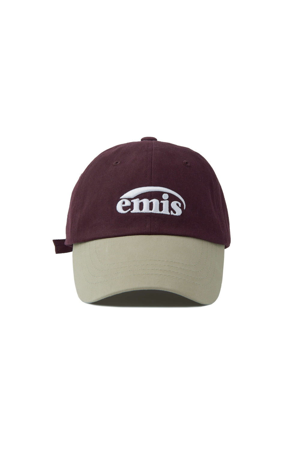 EMIS - NEW LOGO MIX BALL CAP BEIGE WINE