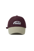 EMIS - NEW LOGO MIX BALL CAP BEIGE WINE