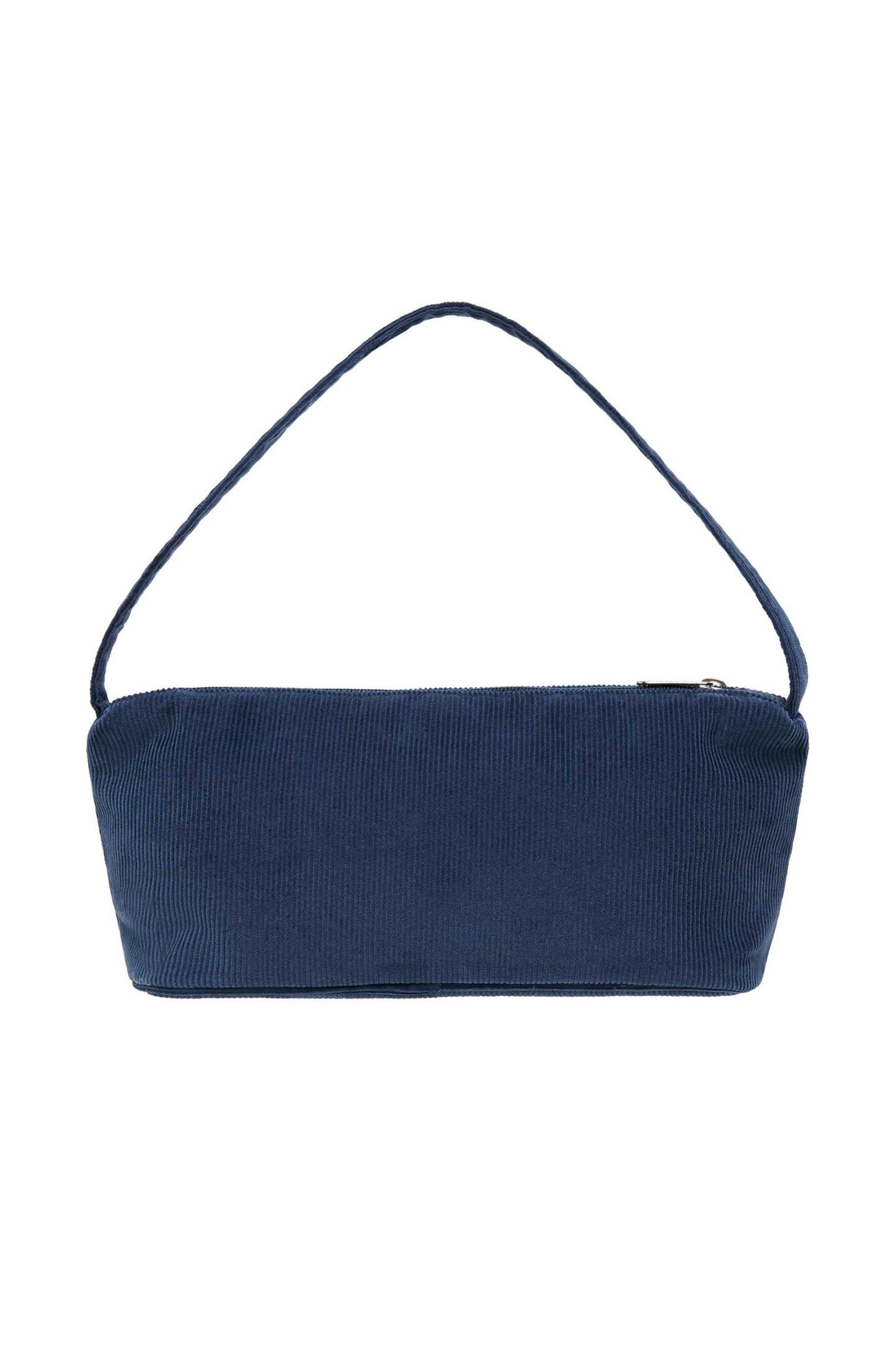 CORDUROY DAILY LONG HOBO BAG-NAVY