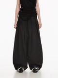 MELANCHOLY - Lunar Pleated Wide Pants / Black
