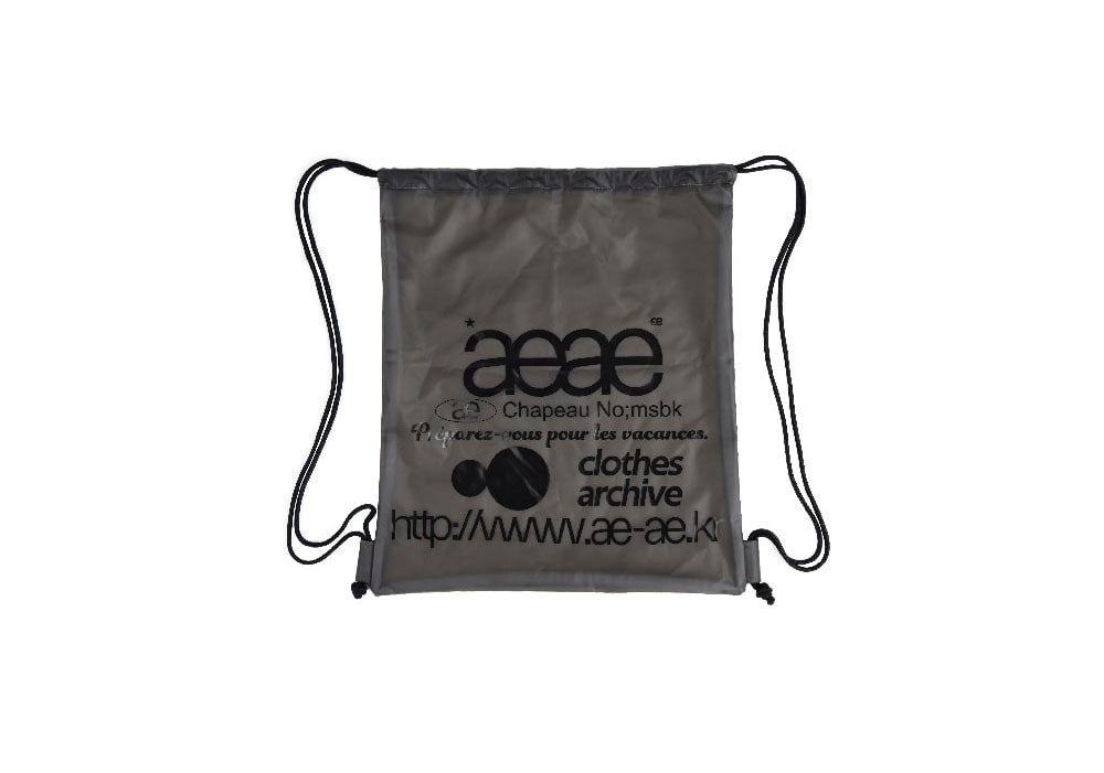 AEAE -  WEB LOGO GYM SACK - [SHADOW]