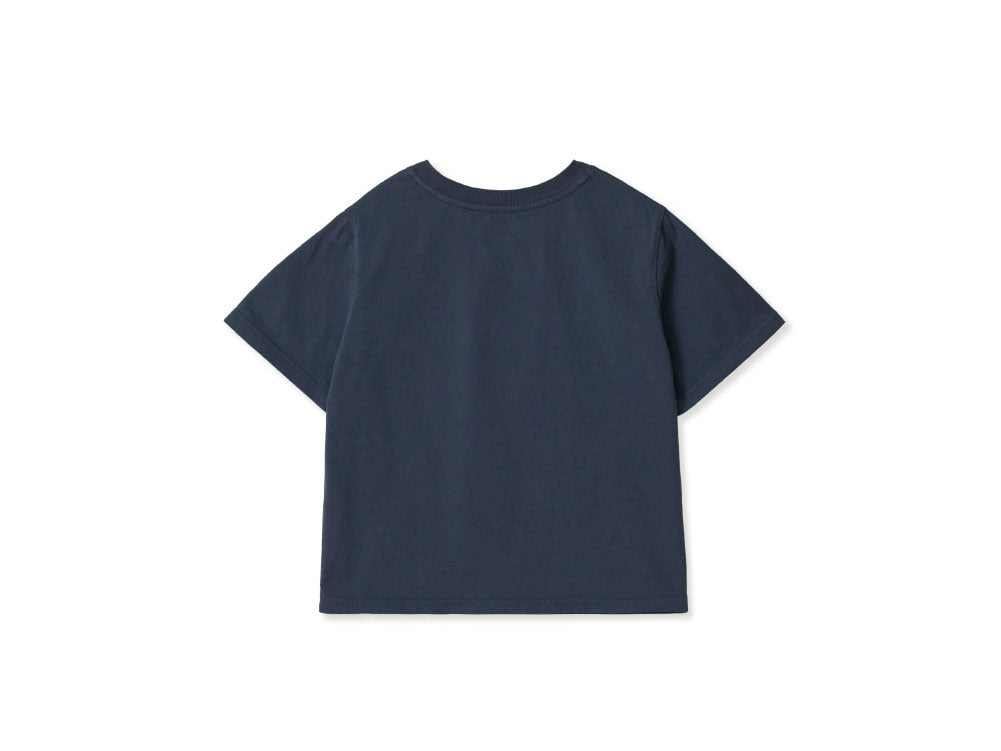 AEAE -  WEB LOGO CROP T-SHIRTS [NAVY]