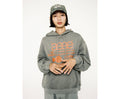 AEAE -  WEB LOGO LOOSED HOODIE - [KHAKI]