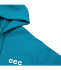 CHANCE CHANCE -  CEC HOODIE BLUE GREEN