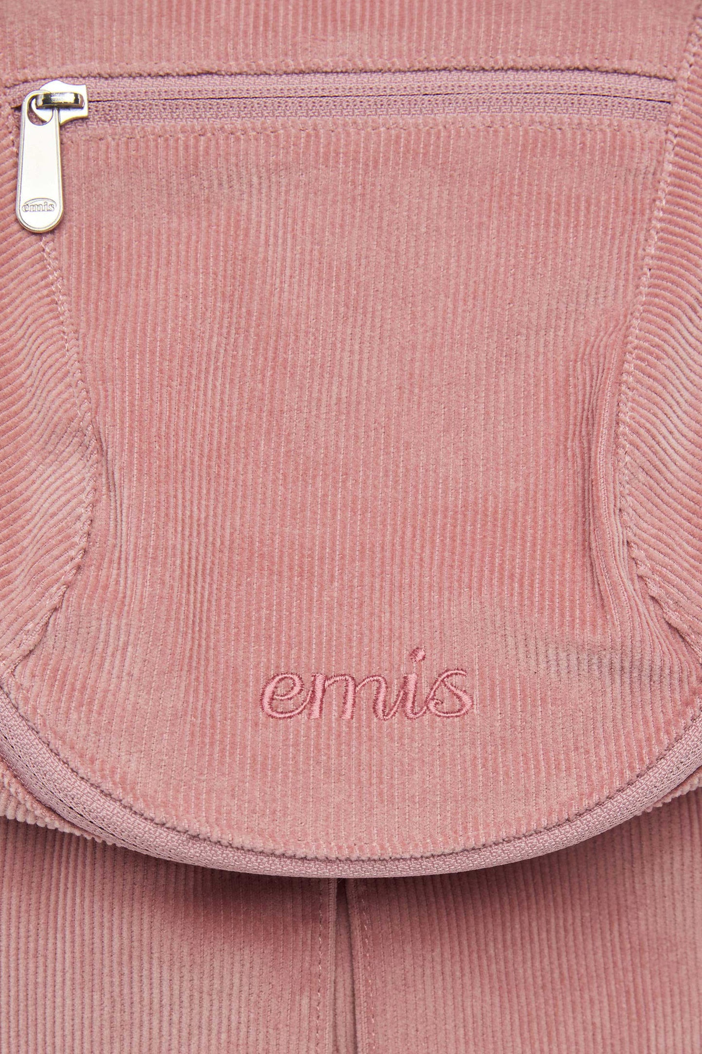 CORDUROY ZIP AROUND BACKPACK-PINK