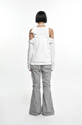 NACHE- EXPOSURE ZIP DETAIL PANTS (UNISEX) GRAY