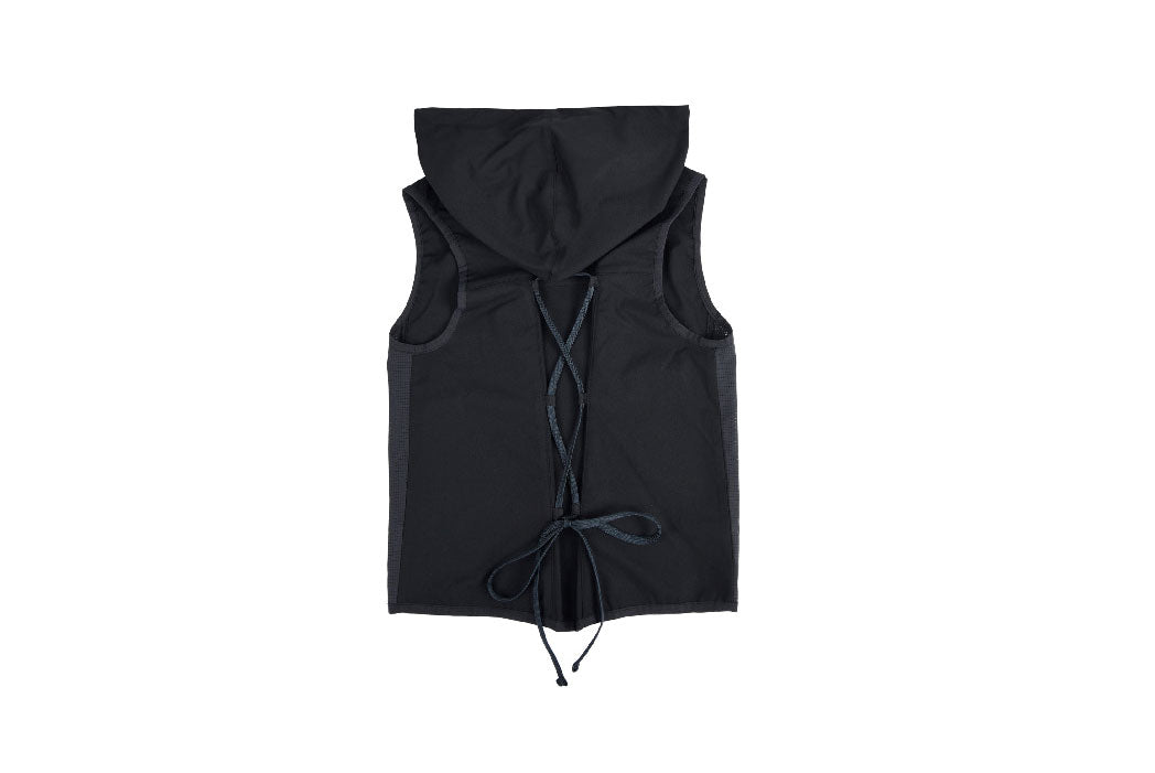 AEAE -  STRING LACE-UP VEST - [BLACK]