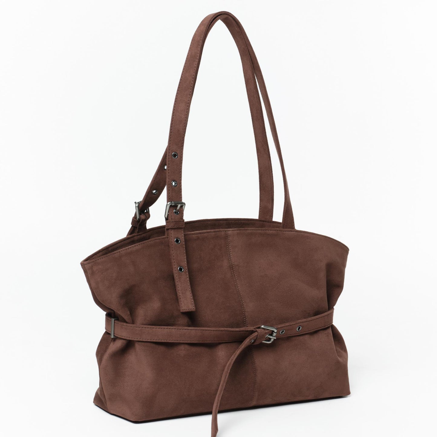 SAMO ONDOH - le belt bag L suede brown