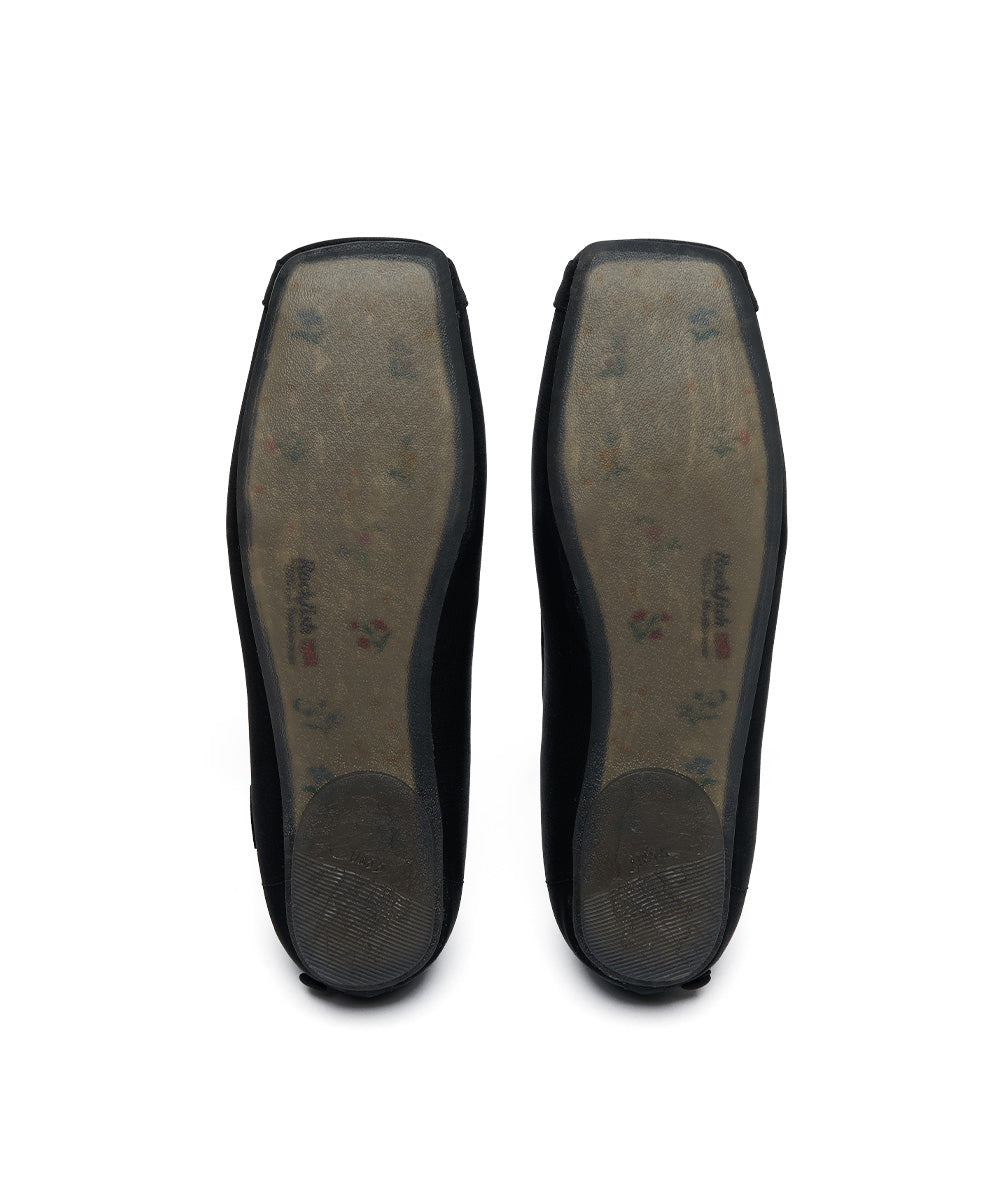 ROCKFISH WEATHERWEAR - TOE CAP BALLET FLATS / BLACK