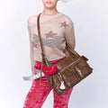 SAMO ONDOH - pocket mug bag L baked tan