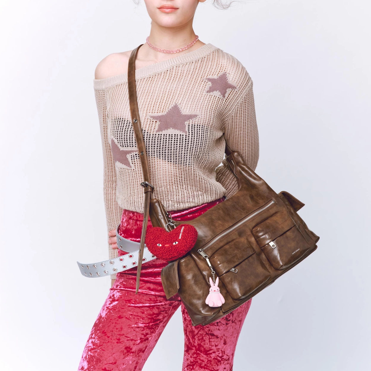 SAMO ONDOH - pocket mug bag L baked tan