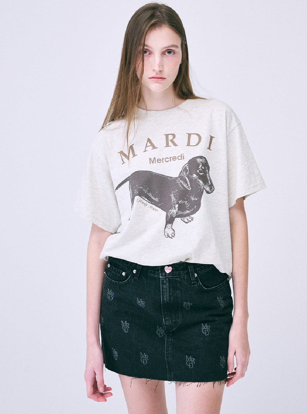 MARDI MERCREDI -  TSHIRT DDANJI_OATMEAL TAUPE