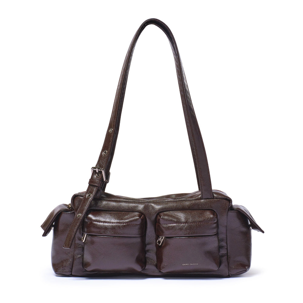 SAMO ONDOH - pocket utility bag M Goat Chocolate